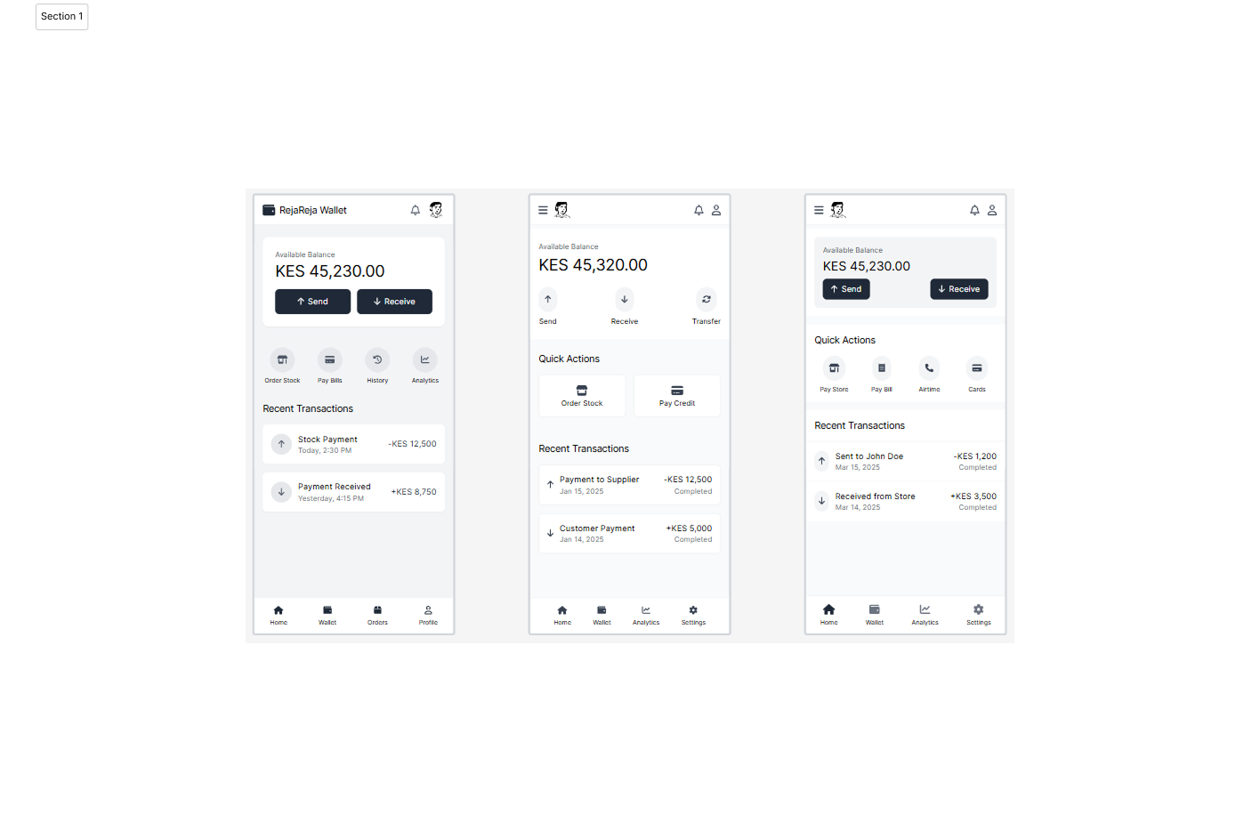 Wireframes - Before